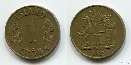Исландия. 1 крона (1963)