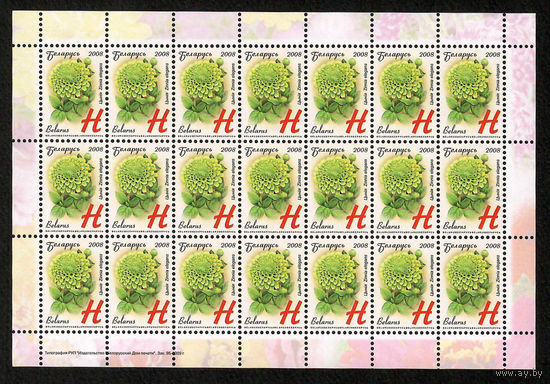 Беларусь. 2008. Стандарт. Циния (Н) (з.95-2009) Лист