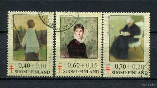 Финляндия - 1975 - Борьба с туберкулезом. Картины - [Mi. 771-773] - полная серия - 3 марки. Гашеные.  (Лот 165AU)