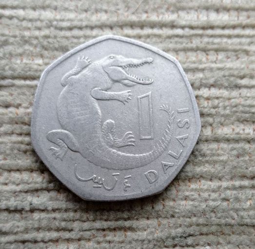 Werty71 Гамбия 1 даласи 1998 Тонкомордый Крокодил 1 2