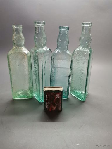 Бутылочка старая (уксус). 4 шт. одним лотом.