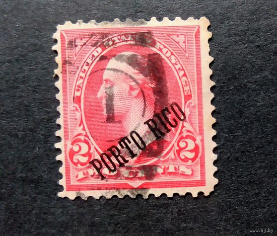 США\а73\ПУЭРТО РИКО 1899 НАДП. НА МАРКЕ США.