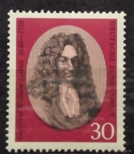 250 лет со дня смерти Г. В. Лейбница, Германия, 1966 год, **