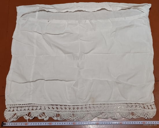Наволочка с кружевами эпохи СССР на пуговичках-3