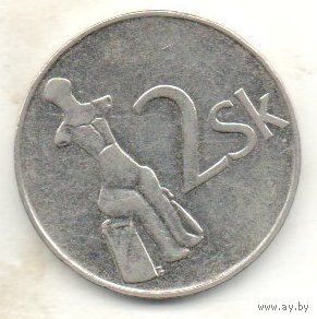СЛОВАЦКАЯ РЕСПУБЛИКА. 2 КРОНЫ 1993