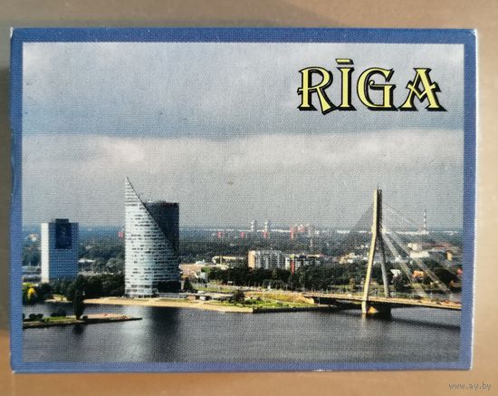 Латвия, города на спичечных коробках, Рига, 7 х 5 х 2 см, спички