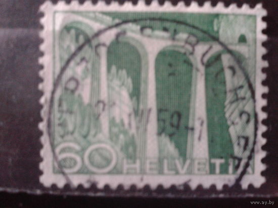 Швейцария 1949 Стандарт, виадук 60с