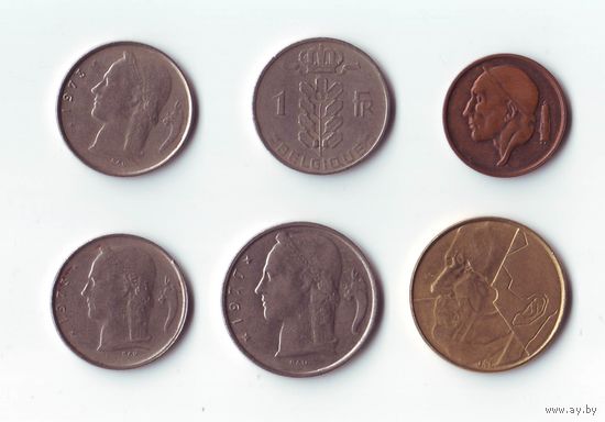 Монеты Бельгии.