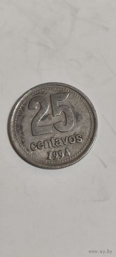 Аргентина 25 сентавос 1994