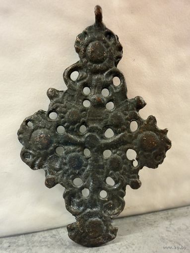 Крест нательный Яблочный спас. 19 век. Распродажа коллекции!!!