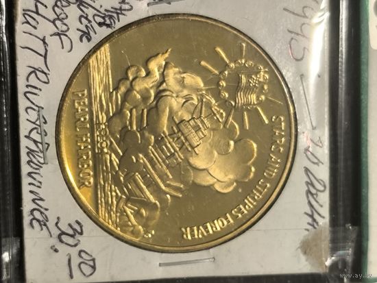 20 dollars Hutt river gold plated