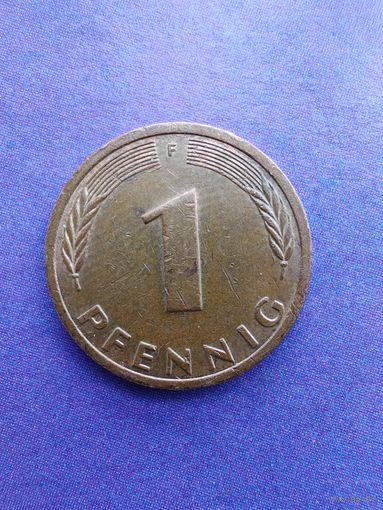 Германия ФРГ 1 пфенниг 1986 F