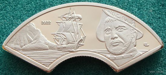 Чили. 5000 песо 2022 года  "Хуан Фернандес = Мореплаватель"  Тираж: 145 шт