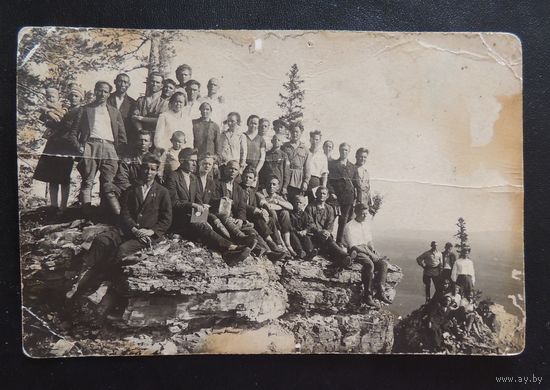 Фото " Переселенцы из Беларуси, золотой прииск, поселок Незаметный", 1937 г. (с 1939 г., г. Алдан, Якутия)