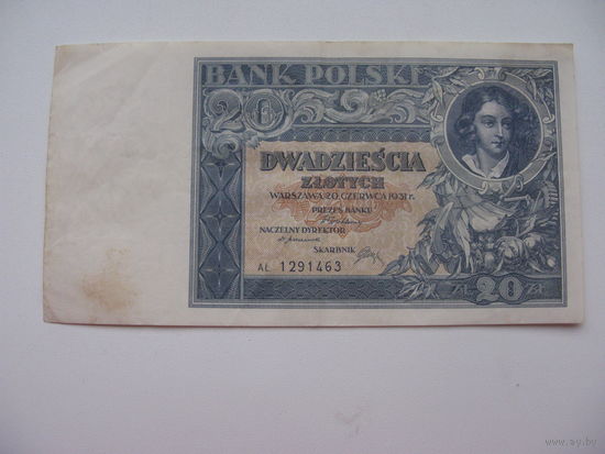 Польша 20 злотых 1931