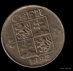 Чехо Словакия. 1 крона 1992