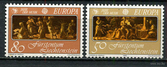 Лихтенштейн - 1985 - Европа (C.E.P.T.) - Европейский год музыки - [Mi. 866-867] - полная серия - 2 марки. MNH.  (Лот 97Gс)-T2P5