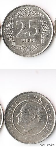 25 курушей Турция 2015 года