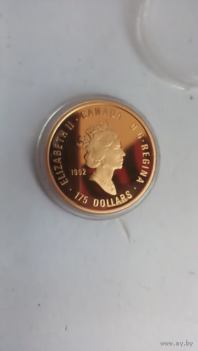 175 долларов Канада 1992 год 16.97 гр