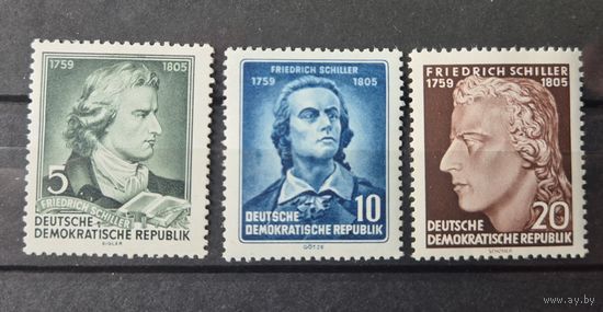 Германия, ГДР 1955 г. Mi.464-466 MNH** полная серия