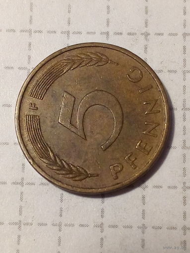 5 Пфеннигов ФРГ 1980 год F