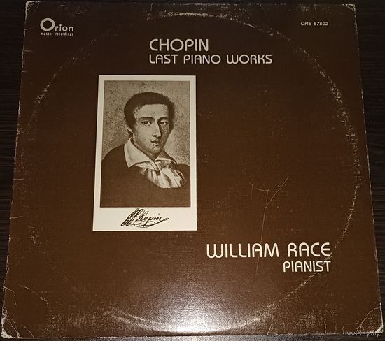 Chopin - William Race – Last Piano Works