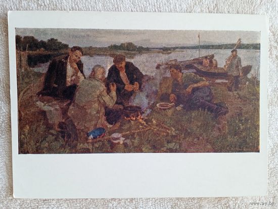 1958. Скобцов. Шолохов среди земляков