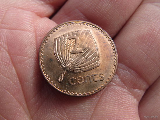 Фиджи.2 цента.1992. С 20 копеек. Распродажа коллекции. Смотрите другие лоты.