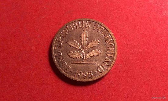 1 пфенниг 1995 G. Германия. Отличное состояние!