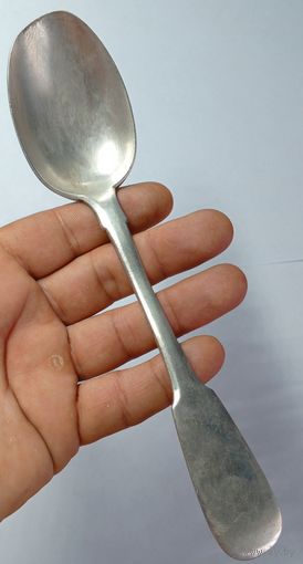 Старинная столовая ложка. Серебро 84 пробы.