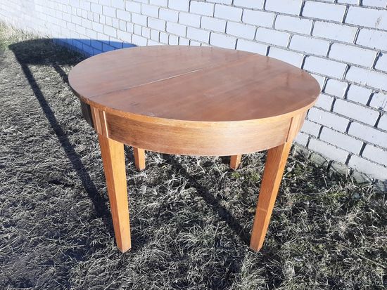 Стол круглый раскладной 60-х годов 75/105