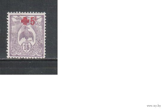 Новая Каледония-1915,(Мих.109)  * , Фауна, ,Надп.,Красный Крест