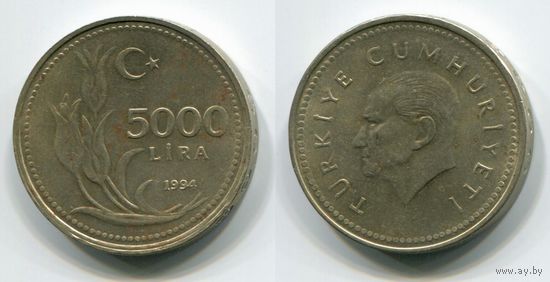 Турция. 5000 лир (1994)