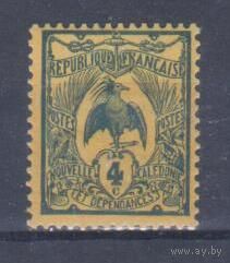 [1610] Французские колонии.Новая Каледония 1905. Фауна.Птица.Кагу. МН