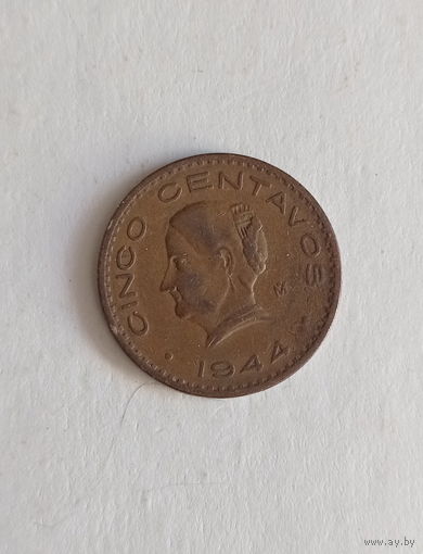 Мексика 5 сентавос 1944 год