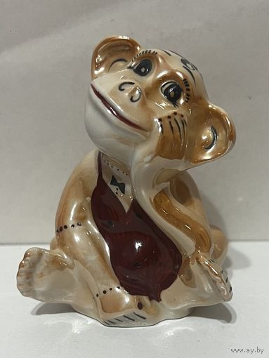 Статуэтка фарфоровая "Обезьяна" Добруш. АУКЦИОН не с рубля без МПЦ.