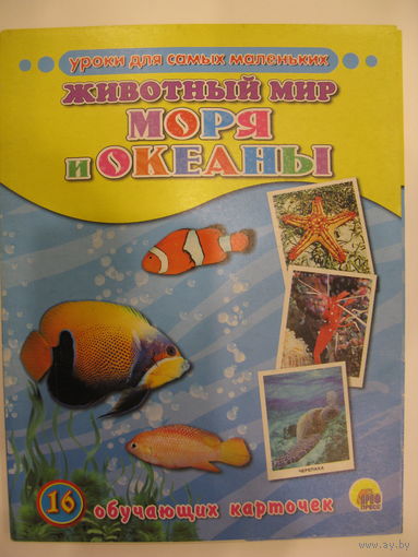 Животный мир. Моря и океаны. 16 обучающих карточек.