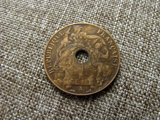 Индокитай 1 сантим 1912 ТОРГ уместен  распродажа коллекции (c)
