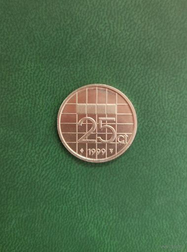 25 центов - Нидерланды 1999