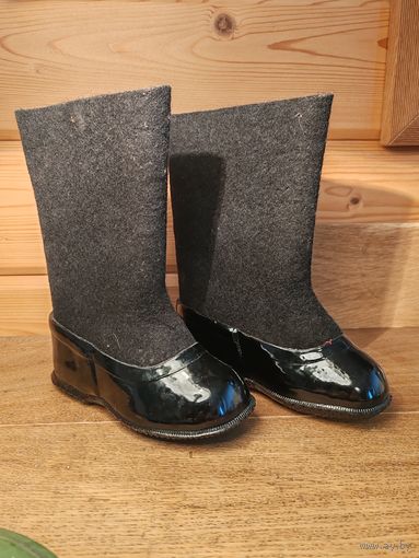 Валенки детские с галошами СССР