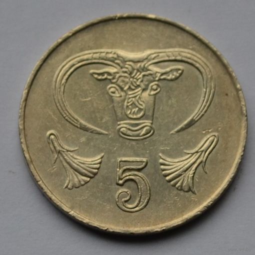 Кипр, 5 центов 2001 г.
