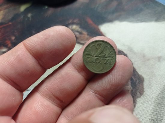 2 гроша 1925 г. Межвоенная Польша