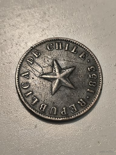 Centavo Chile 1853