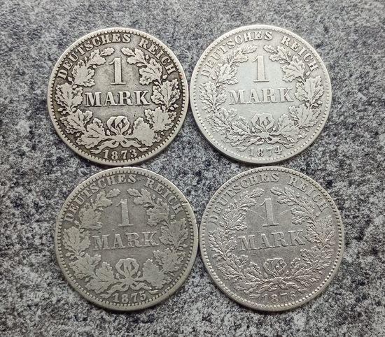 4 марки 1873,1874,1875,1876 A,D,A,H