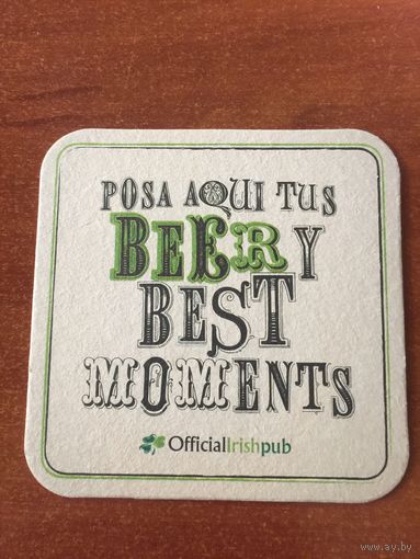 Подставка под пиво OfficialIrishPub