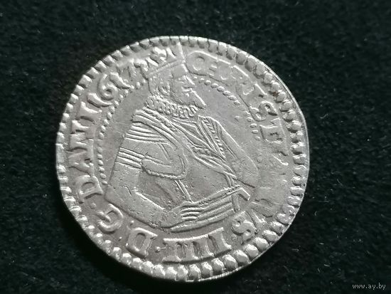 Датская марка 1617 г. С рубля.