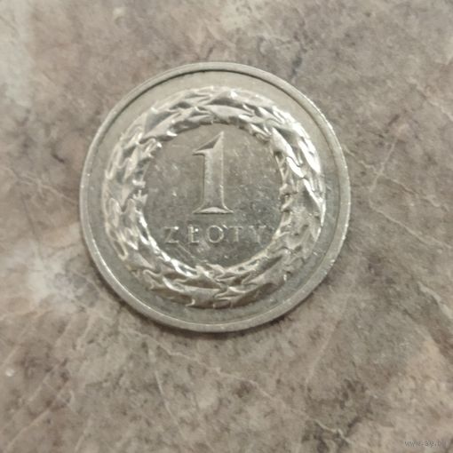 1 злотый 2015 Польша.