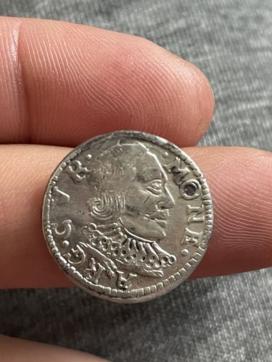 3 гроша 1599 Курляндия! В сохране!