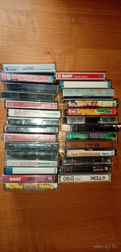 Аудио кассеты 28шт.