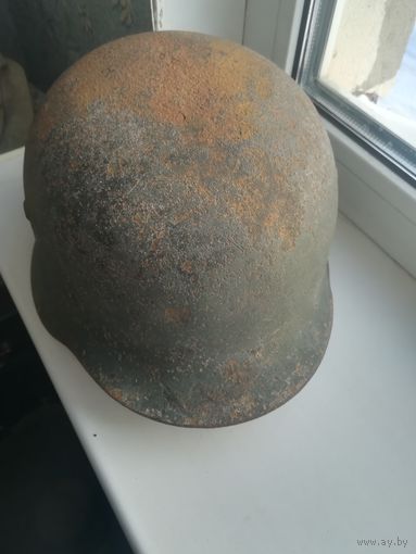 Немецкий стальной шлем М-35. Размер 66.